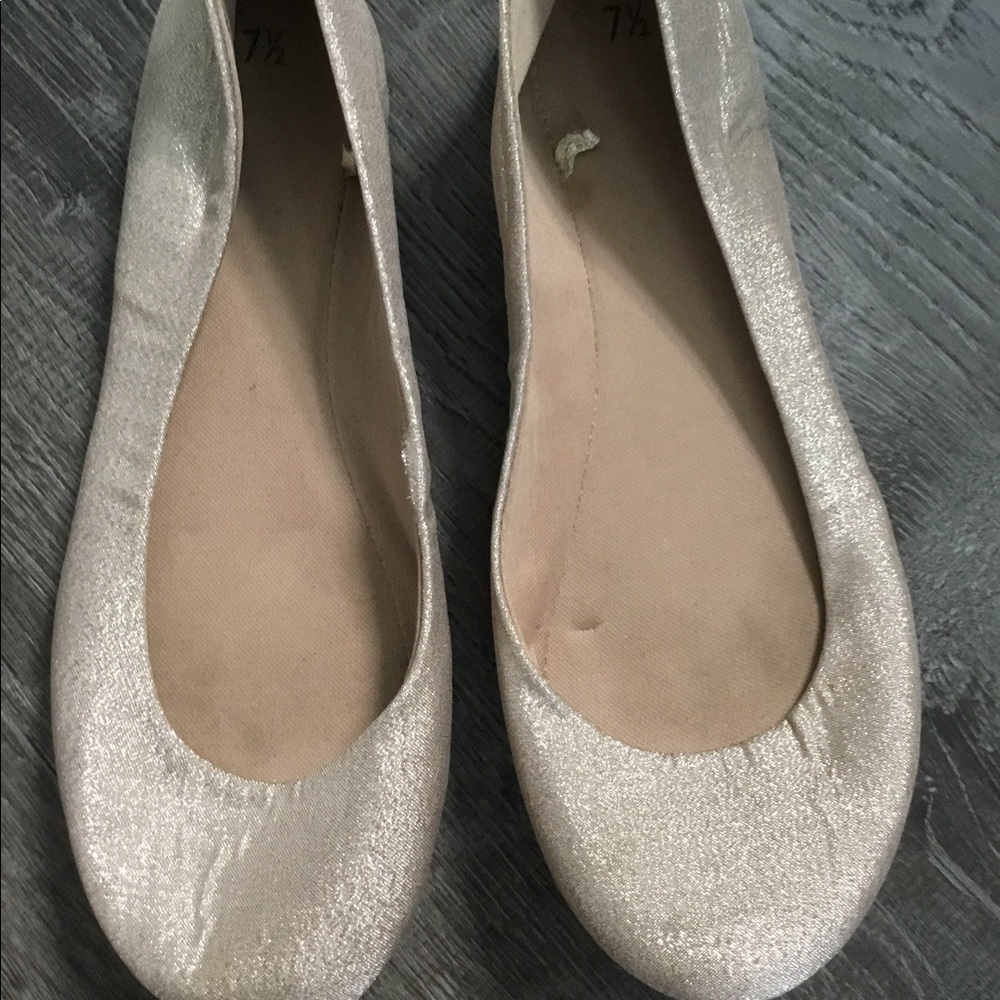 Sparkle gold flats